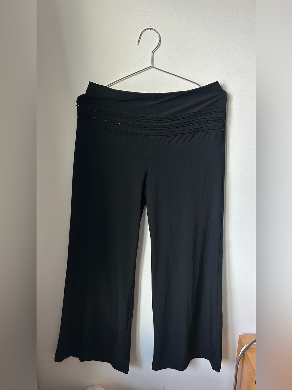 Black Beaded capris